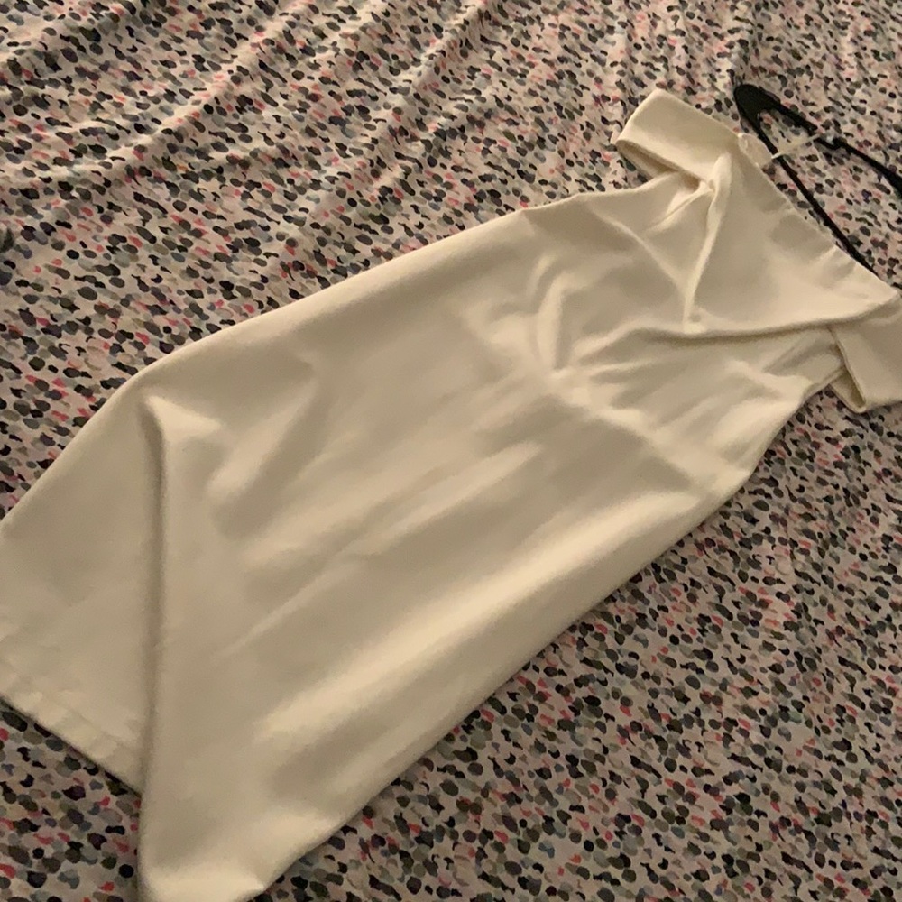 White Zara midi dress